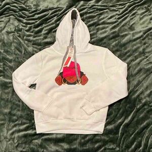 White Graphic Hoodie